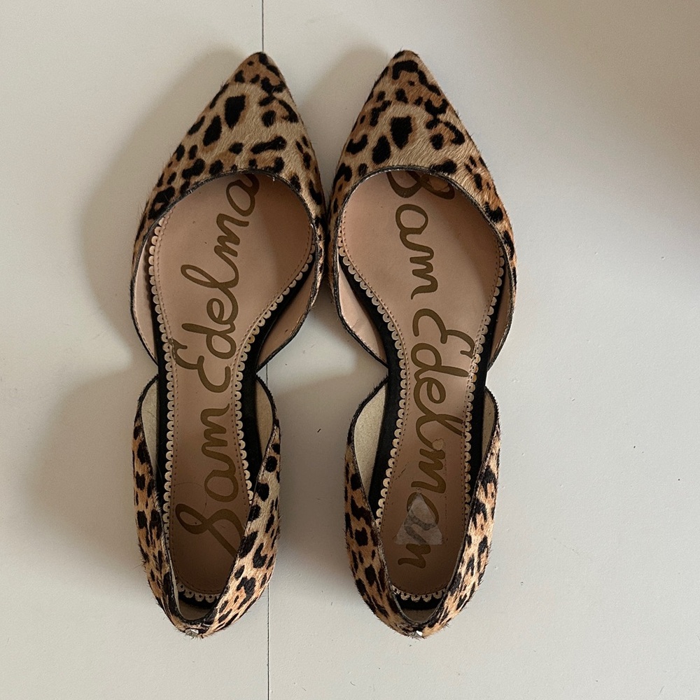 Sam Edelman Leopard d’Orsay Print Flats
